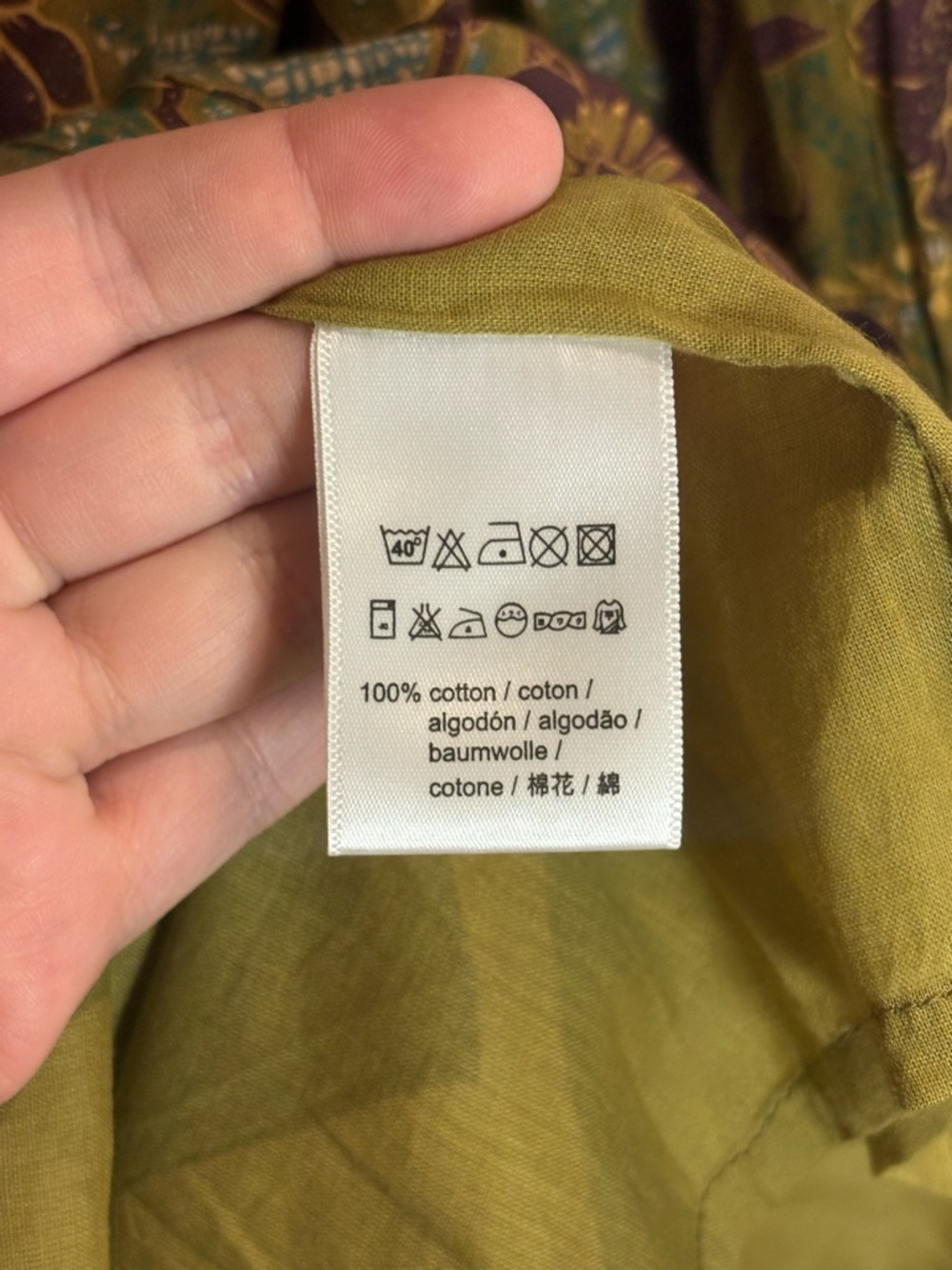 Anthropologie Ro's Garden Romy Mini Dress in Brown Olive Floral Size Medium - Picture 8 of 8